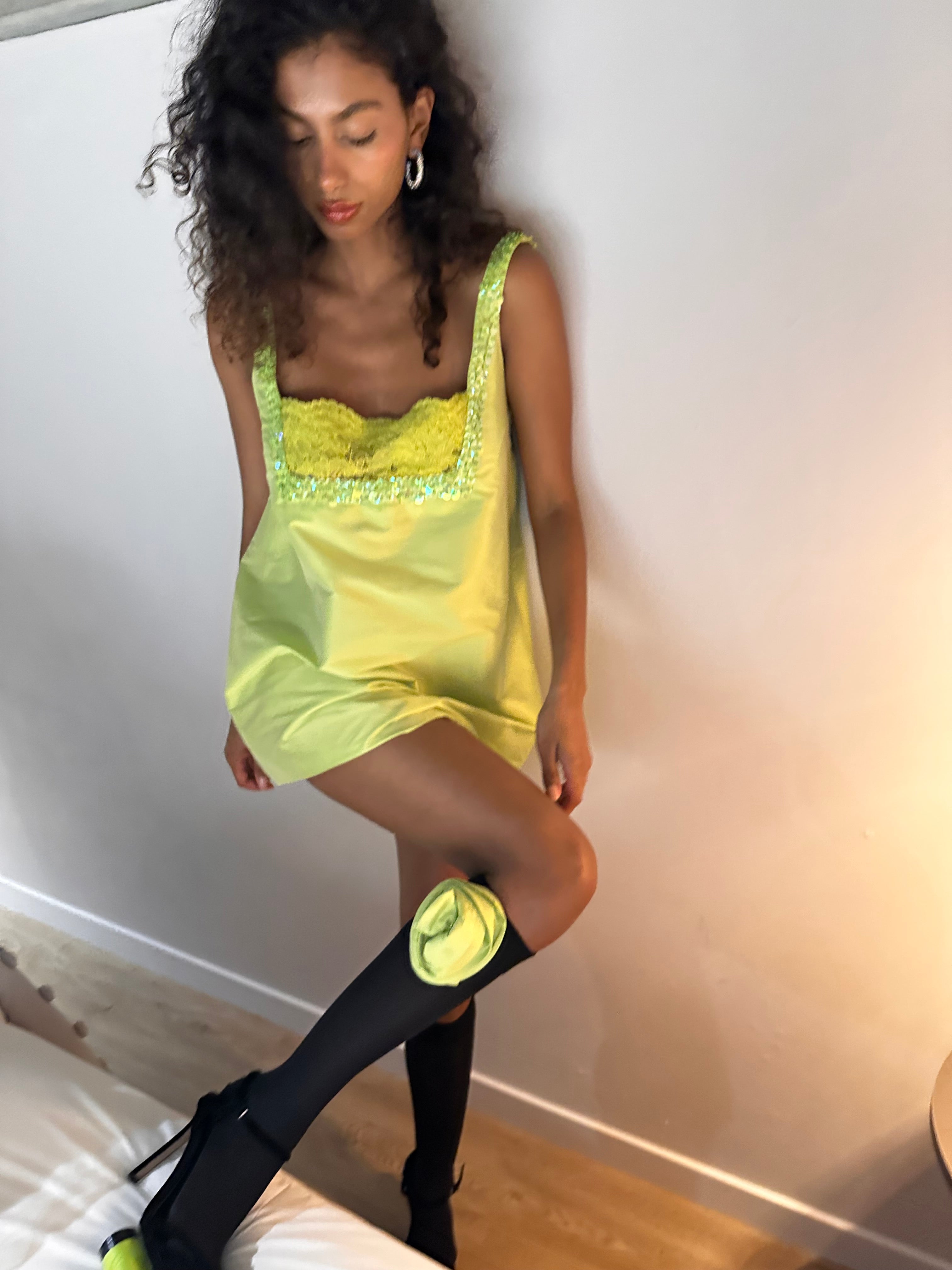 Bubble Pop Electric Mini Dress