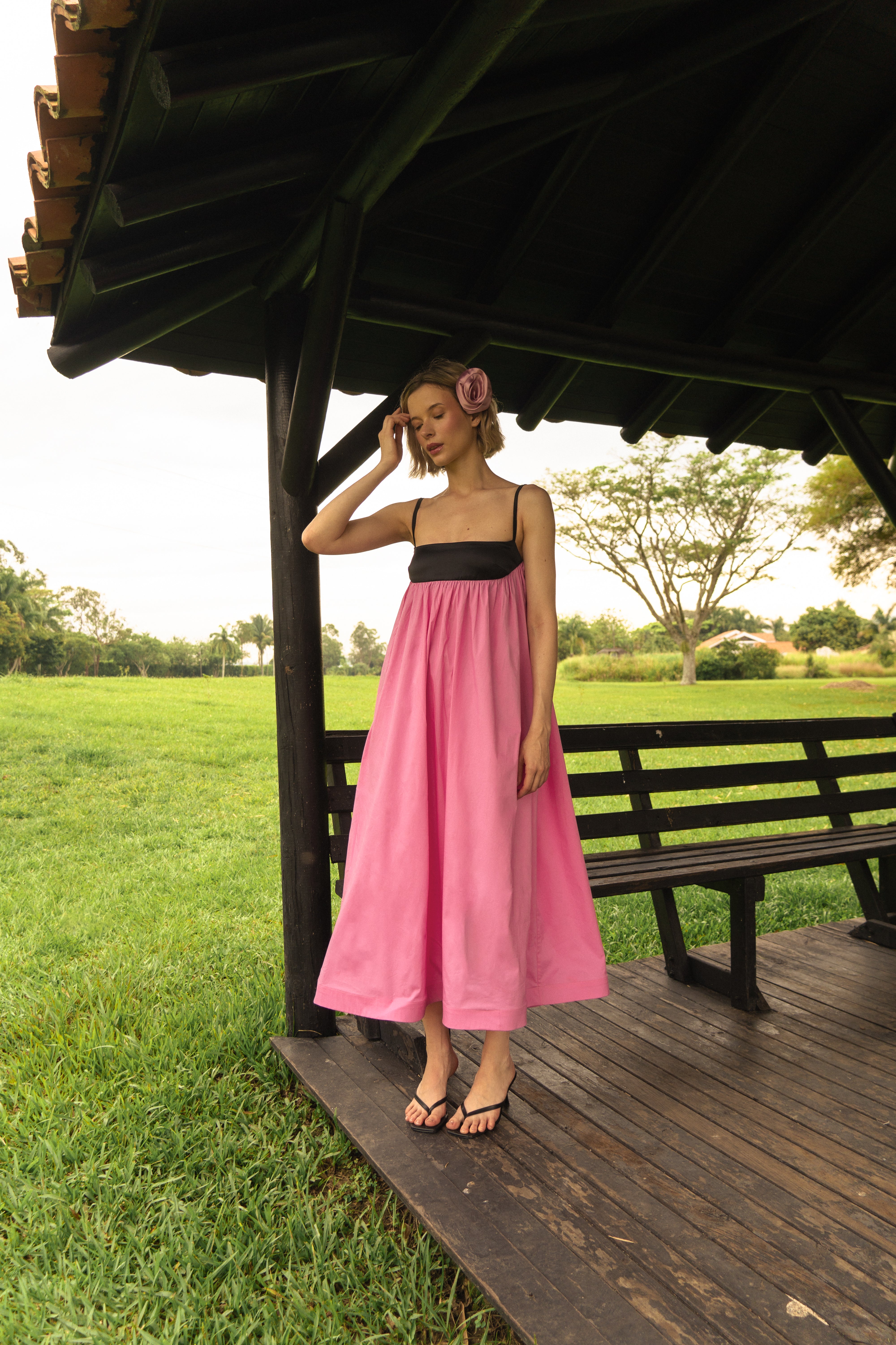 Merengue Rosa Midi Dress