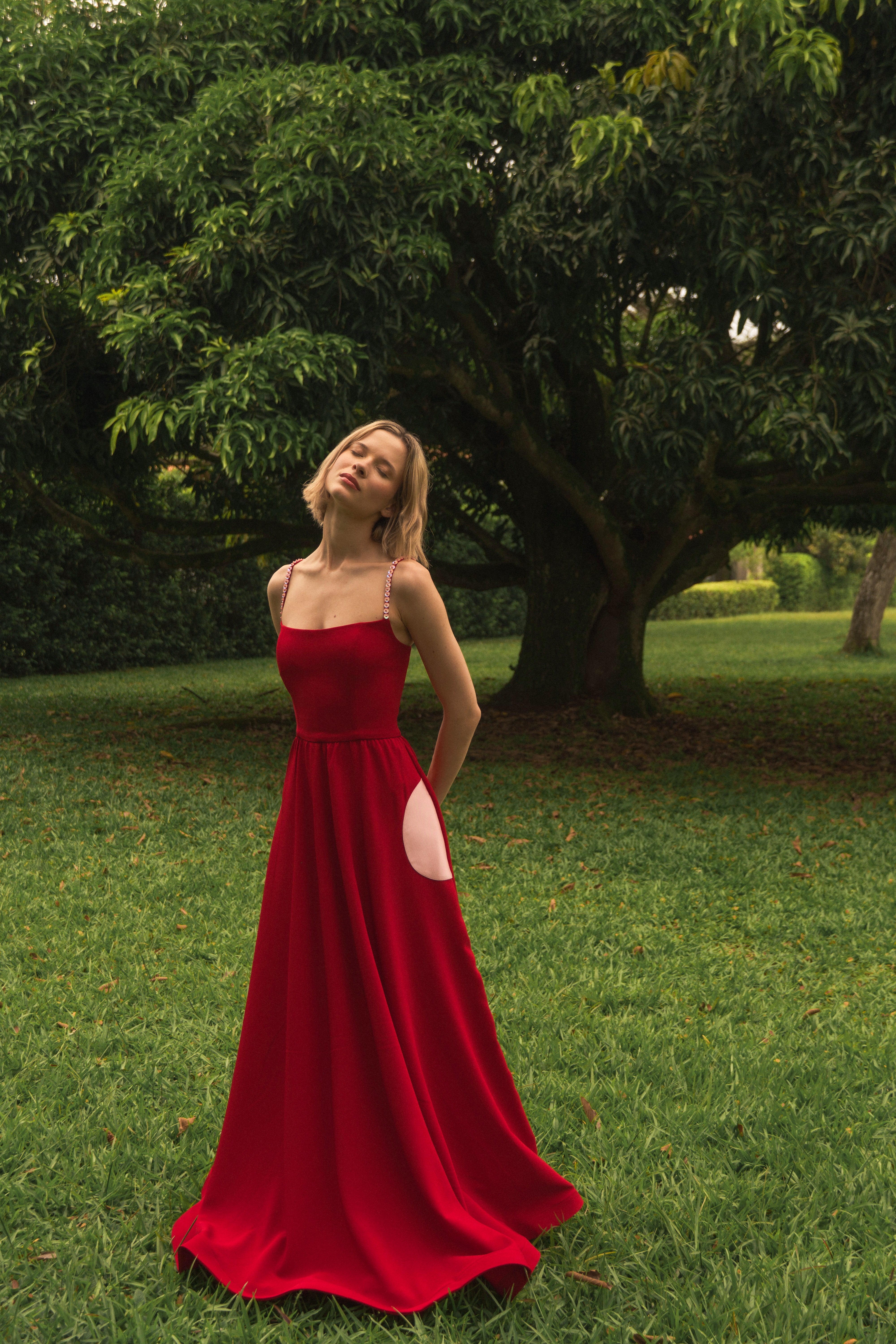 Moon Cherry Maxi Dress